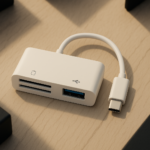 3-in-1 Multifunctional Card Reader Type-C - Compatible with SD Card, TF Card, and USB Drive